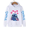 Funny Clothes Christmas Disney Stitch Hoodie Children Cartoon  Kid Girl Boy Lilo and Stitch Sweatshirt Hoody Baby Casual Top 6