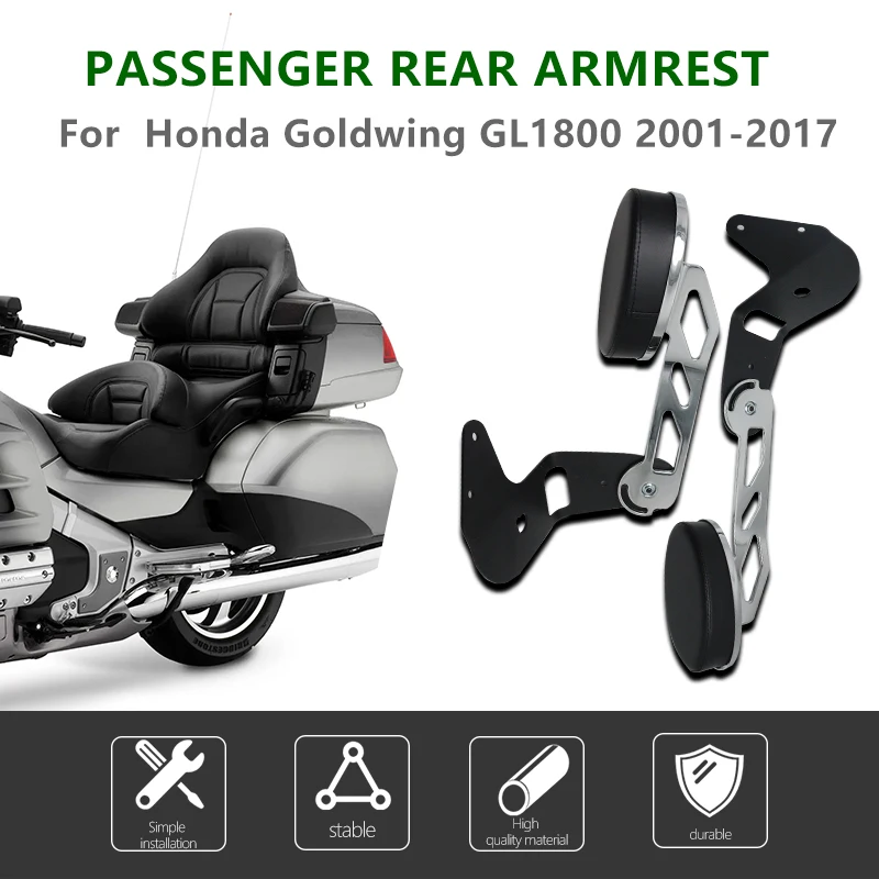 Motorcycle Rear Passenger Armrests For Honda Goldwing Gl1800 2001