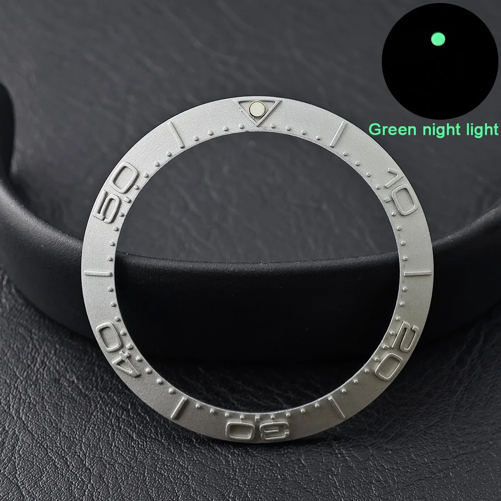 Men's Watch Replacement Bezel Insert with Tilted Ceramic and Carbon Fiber Texture