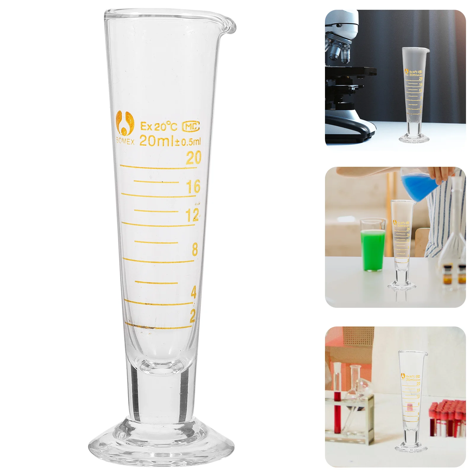 

Triangular Measuring Cup Graduated Measuring Beaker Laboratory Measuring Tool