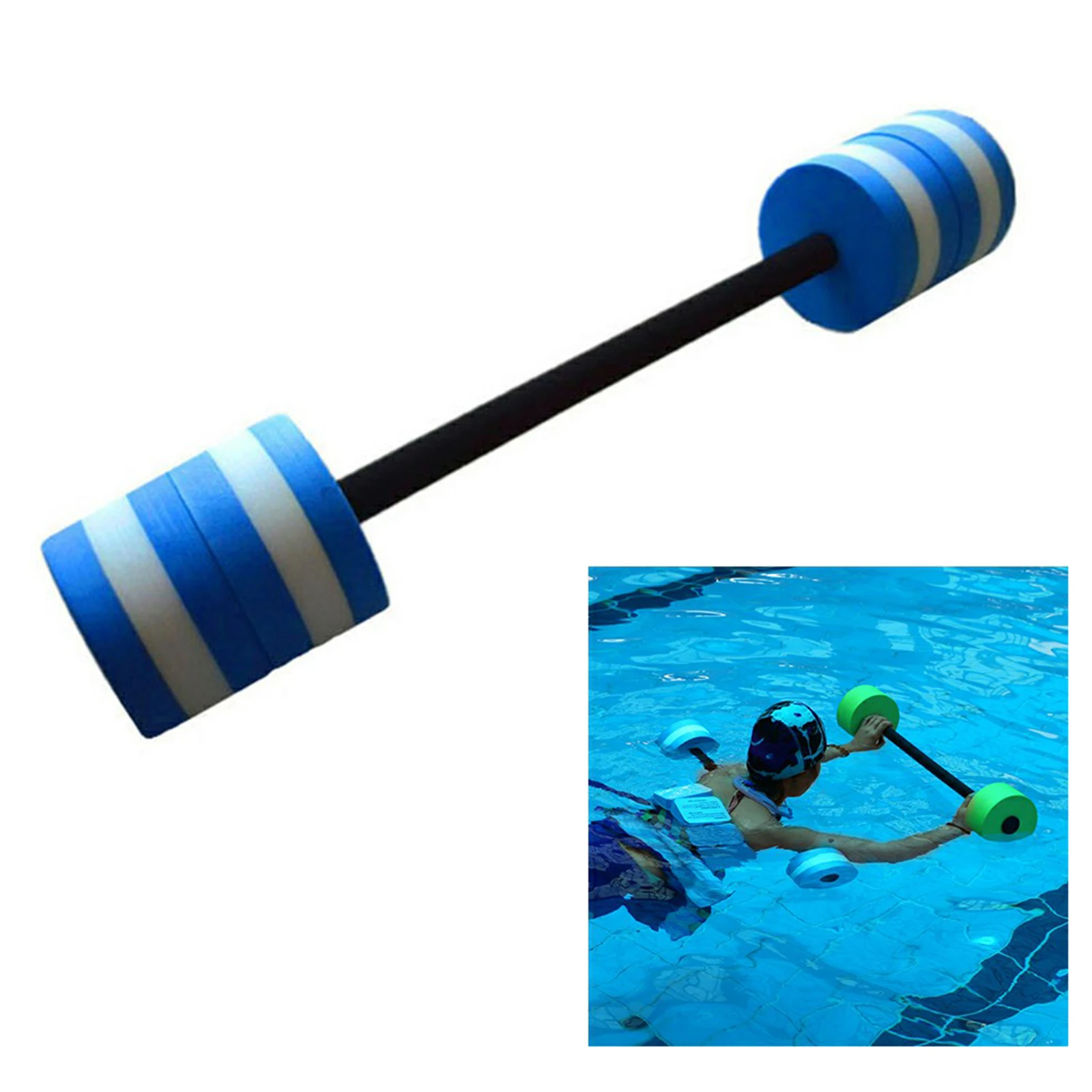 Aerobics Dumbbell Water Aquatic Barbell Pool Aqua Exercise Fitness EVA