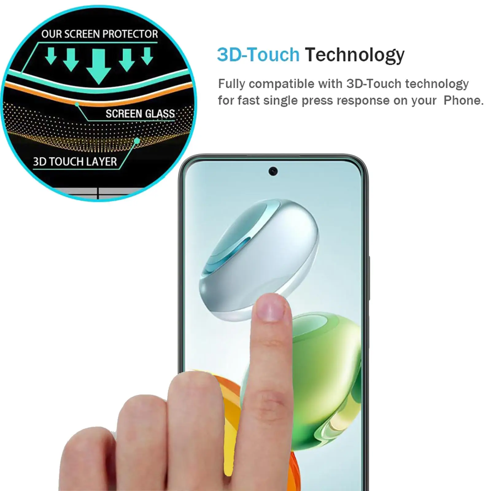 Enhanced Screen Protector for 6.8-inch Display - Premium Tempered Glass, Crystal Clear HD, Scratch Resistant
