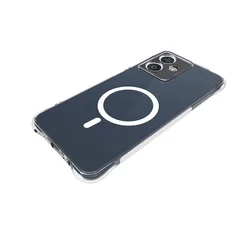 Magnetic Transparent Silicone Soft Case with MagSafe Compatibility for HMD Pulse (Clear)