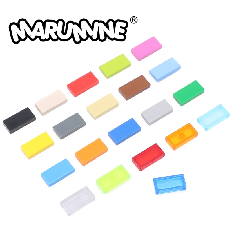 600PCS Tile 1x2 Building Blocks 3069 MOC Bricks Bulk Basic Board Floor Parts DIY Accessories Build Model Kit 30070