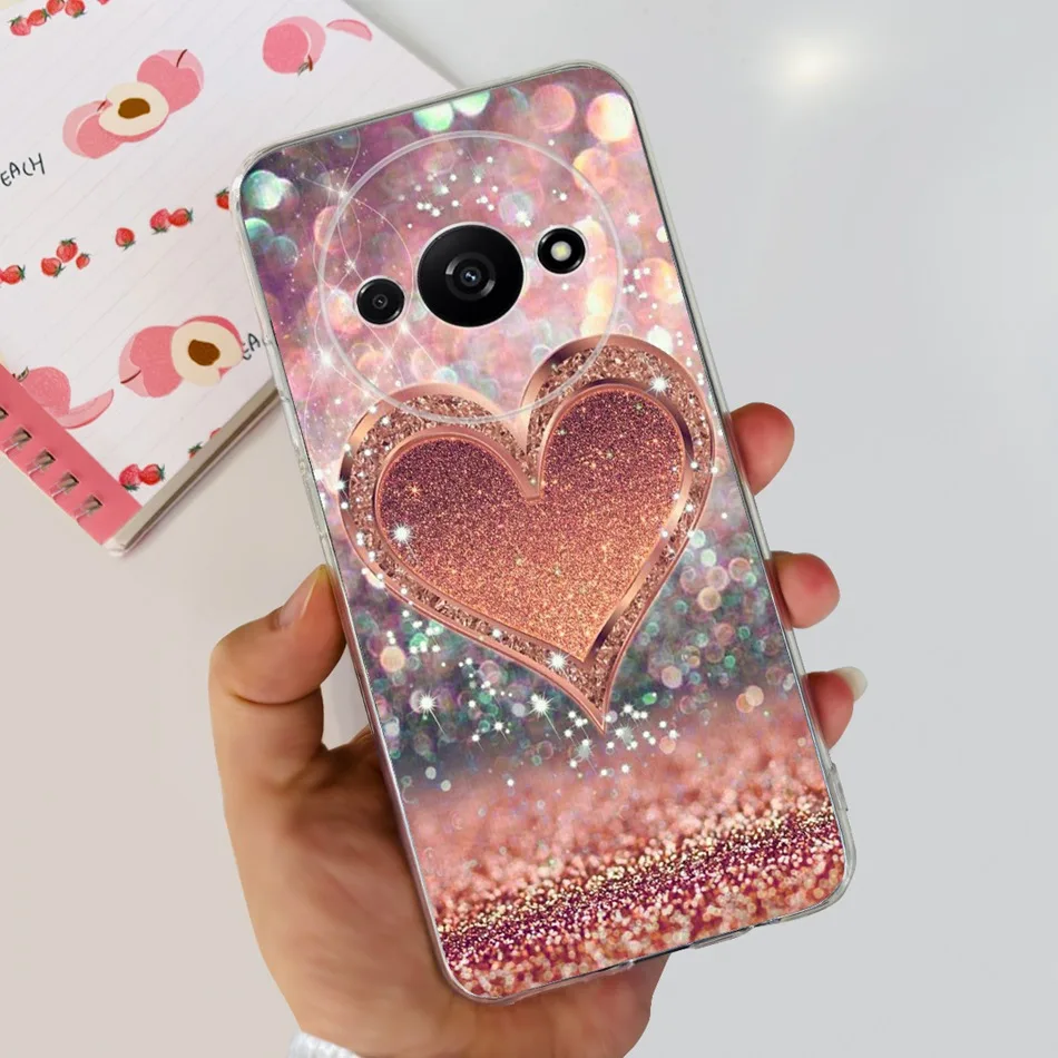 Elegant Printing Soft Silicone Clear TPU Slim Phone Case