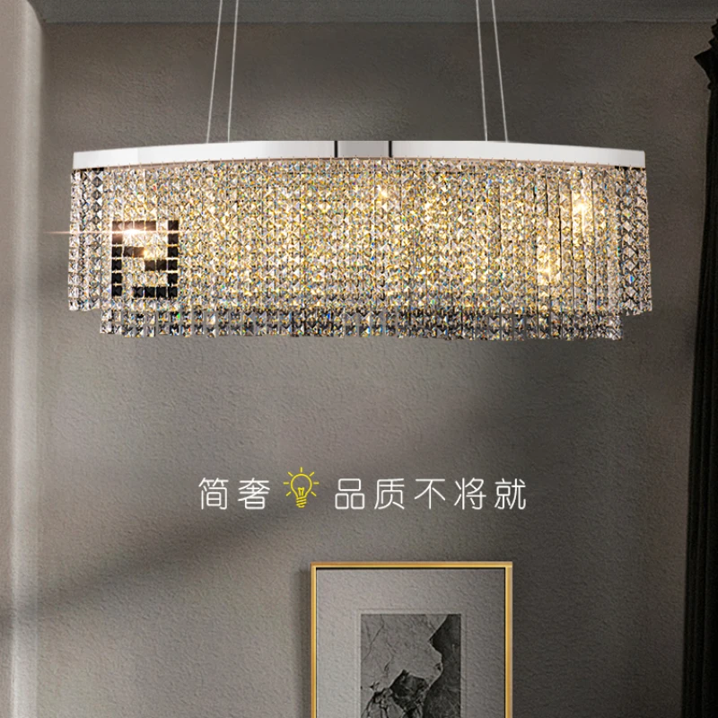 

Restaurant chandelier Egyptian Fendi crystal lamp designer Italian light luxury living room restaurant lamp