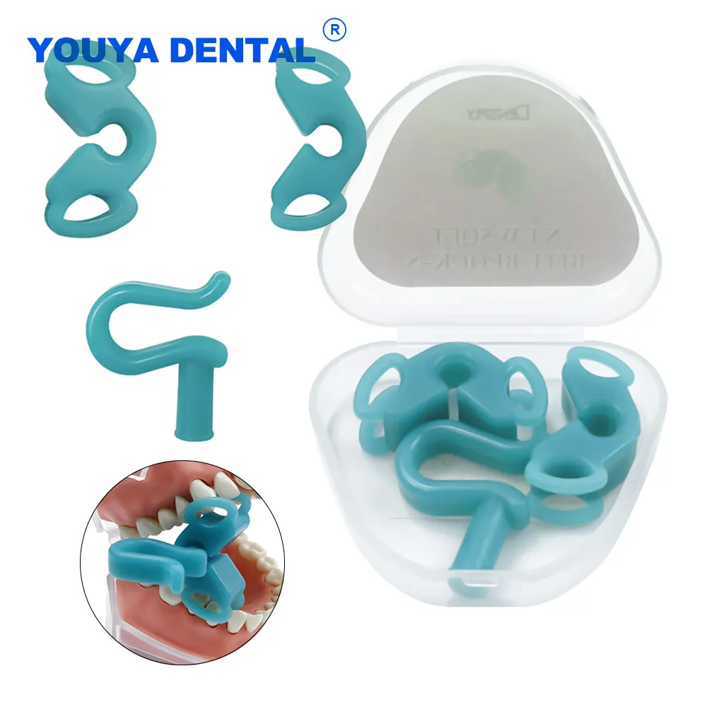 Dental Silicone Bite Blocks Mouth Opener Orthodontic Intraoral Mouth Retractor Teeth Open Tools Cant Autoclave Sterilized