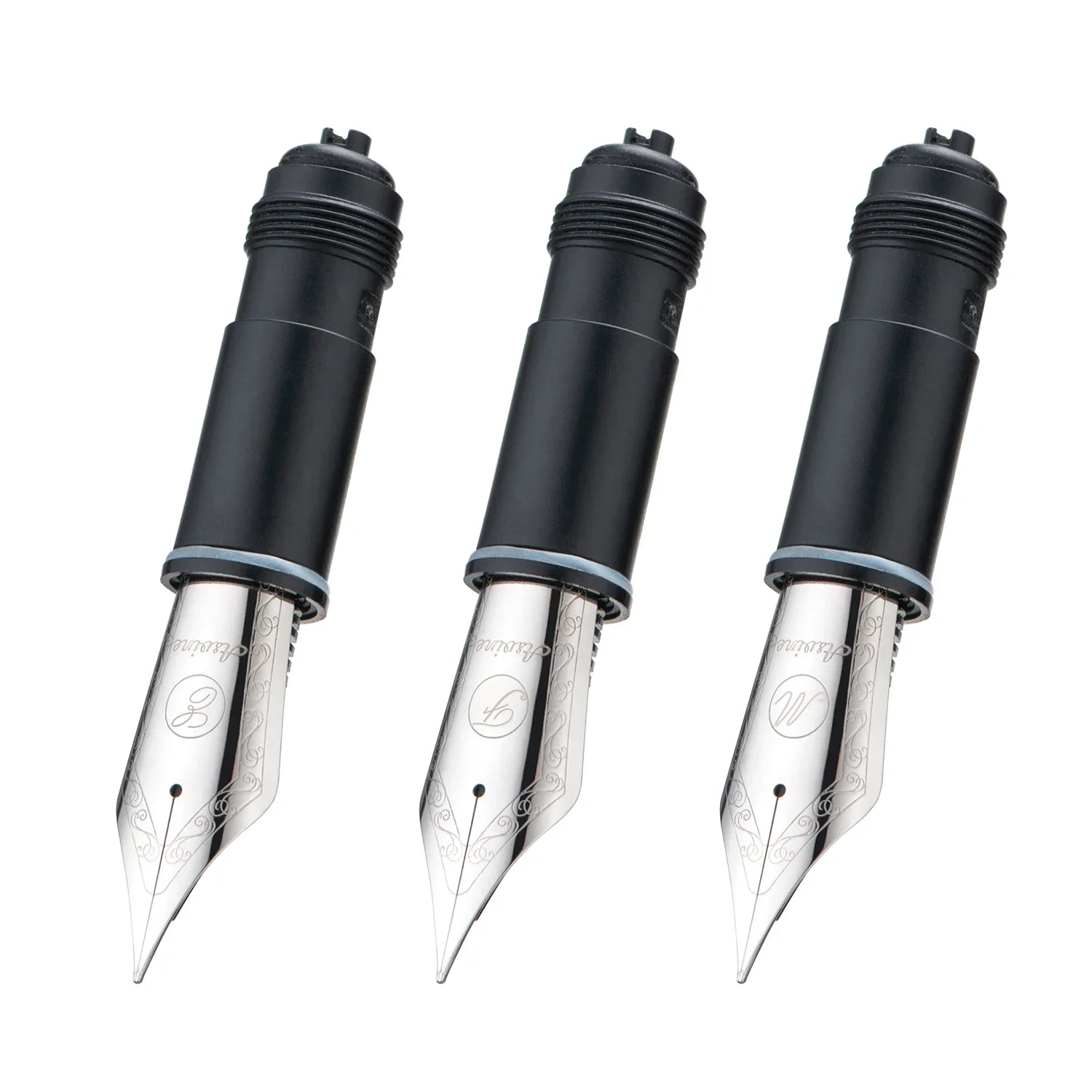 DTN Pluma Estilográfica Transparente, Punto Fino 0.5mm. Bolígrafo Pluma