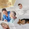 1 Simple Modern Geometry Printed Matte Fitted Sheet, Bedroom Printed Bed Cover, Bedding (excluding Pillowcases) 2