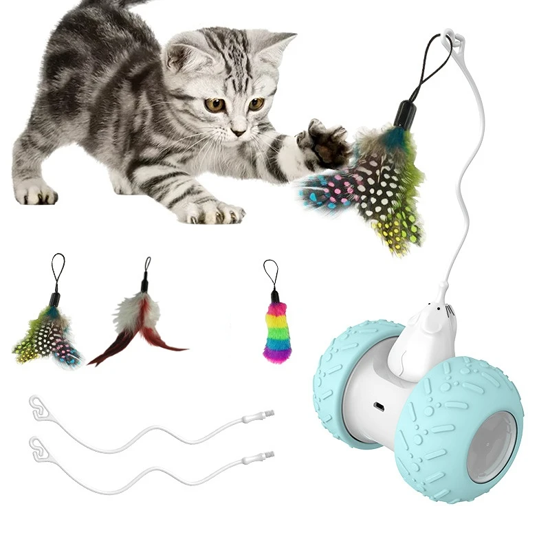 ATUBAN Tumbler Cat Toys 3 in 1,Smart Interactive Kitten Toys for Cat Boredom,Indoor  Exercise Cat Kicker,Fluttering Butterfly - AliExpress