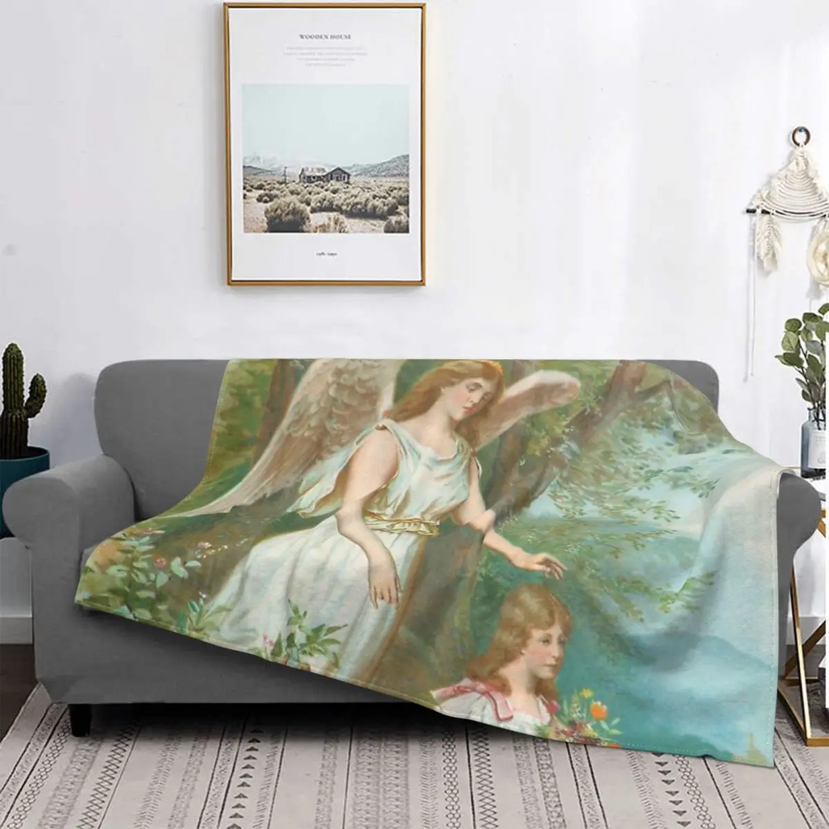 Vintage Guardian Angel Victoria Secret Angel Coperta In Pile Per Tutte Le Stagioni Coperte Sottili Traspiranti Per Copriletto Domestico