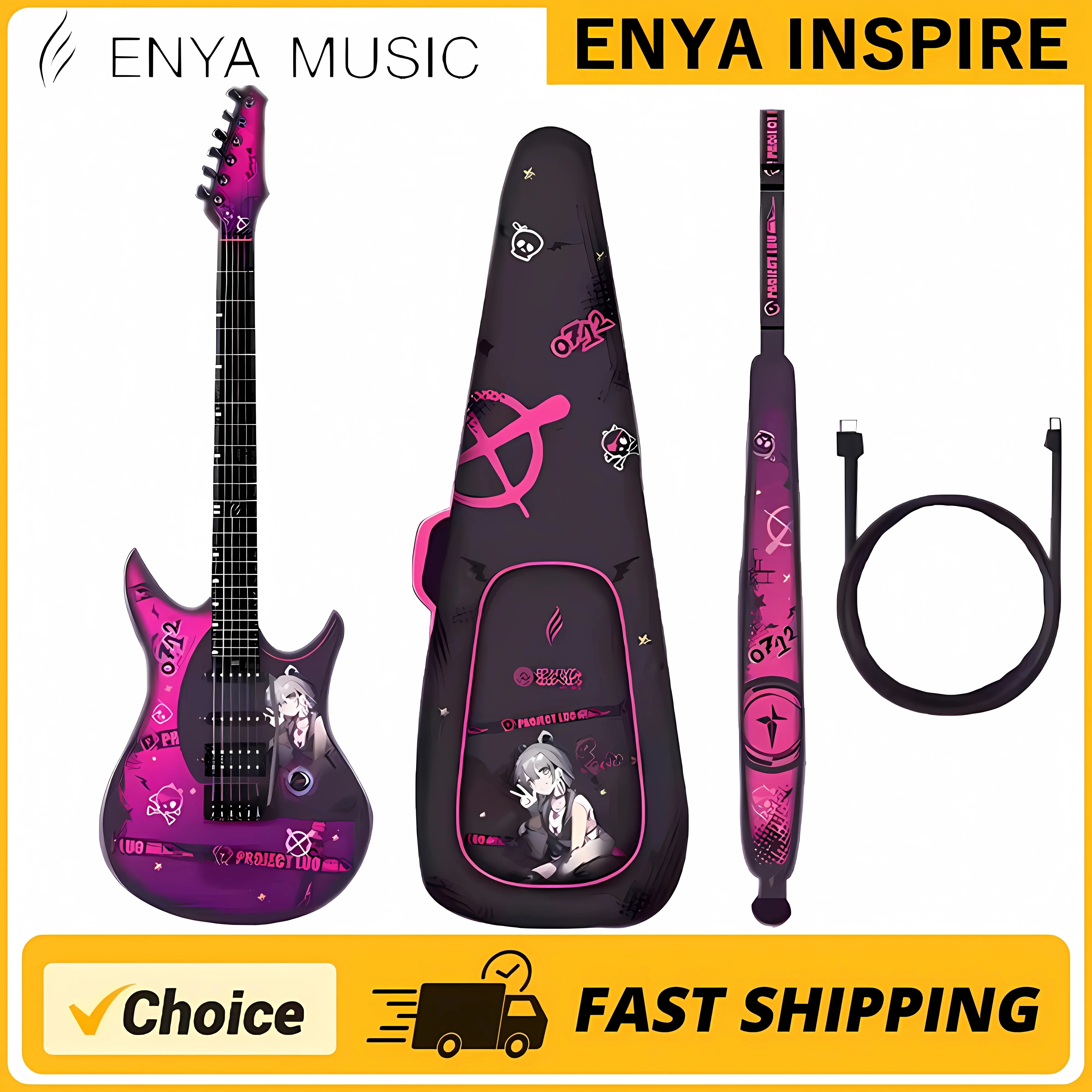 ENYA INSPIRE Smart Electric Guitar With Bag Accessories