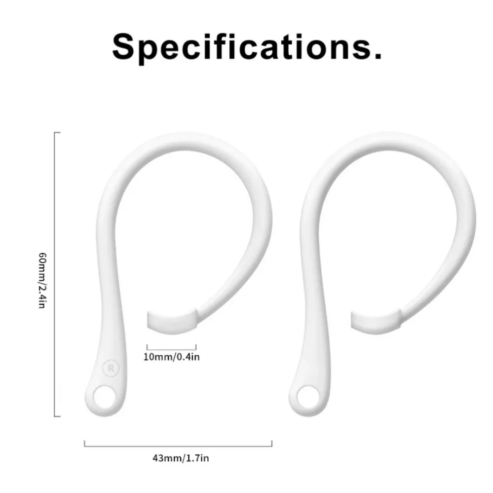 Silicone Anti-Fall Ear Hooks for Bluetooth Earphones - Sports Earhooks Accessories