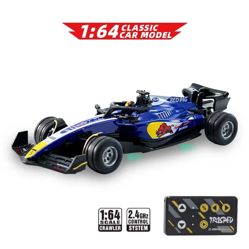 1:64 F1 Rc Formula Racing Car mini 2.4G Alloy Remote Control Car