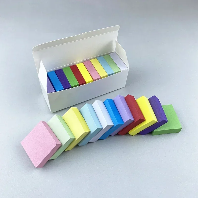 11, fluoreszierende Farbe, Haftnotizen, Posted It, Notizblöcke, Aufkleber, Planer, Aufkleber, Notizblock, Notizblock, Schule, Bürobedarf, Kawaii – Detail 2