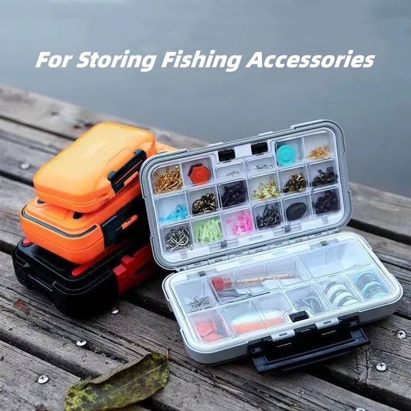 Waterproof Fishing Tackle Box, Lure Storage Case, Double Sided Fishing Tool  Organizer Container Compartments, Fishing Accessorie