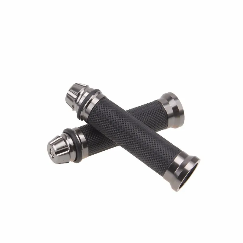 1 Paio Manubrio Moto Alluminio E Gomma 7/8 "1" Manubrio Cnc Manopole Per Honda Yamaha Suzuki Kawasaki Manubrio Moto