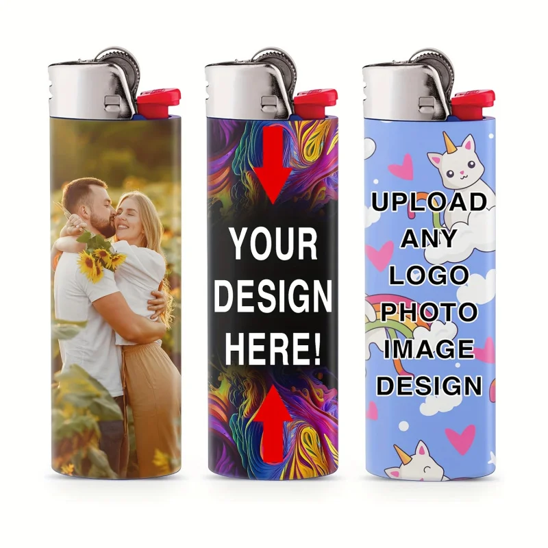 Customized Pocket Lighter Stickers with Logo, Photo & Slogan