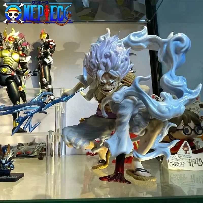 

One Piece Sun God nikou Luffy Аниме Фигурка Луффи снаряжение 5 приседаний с молнией Фигурка Статуя Модель Кукла игрушки подарок для детей