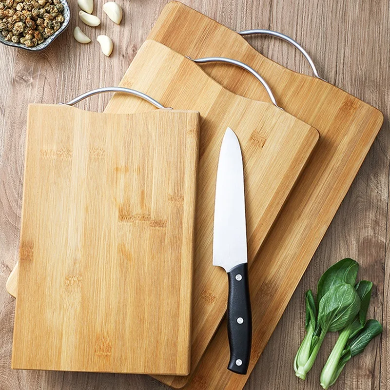 

Kitchen bamboo cutting board, household camping picnic fruit chopping board