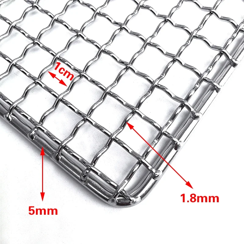 Non-stick Barbecue Grilling Mats High Security Grid Shape BBQ Mat with Heat Resistance rotisserie 304 Stainless steel net