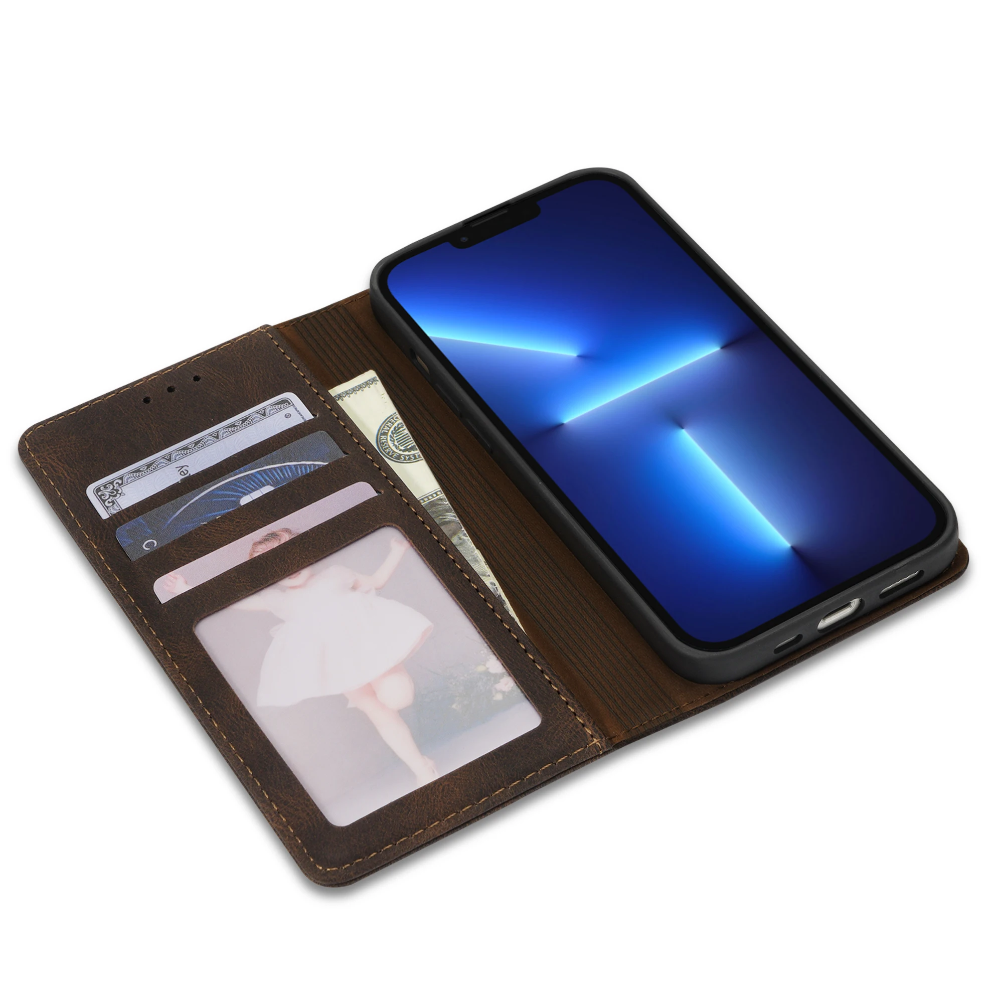 Premium Flip Wallet Phone Case with Stand and Protective Cover