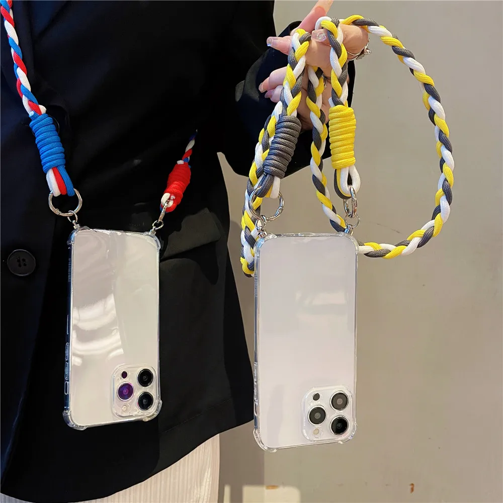 Acquista Custodia Morbida E Resistente Con Cordino A Tracolla Per IPhone 16, 15, 14 Pro, 13, 12, 11 Pro Max, XS, XR, X, 8, 7 Plus, Con Slot Per Schede, In Silicone In Italia A Partire Da 3.98 - Foto 9