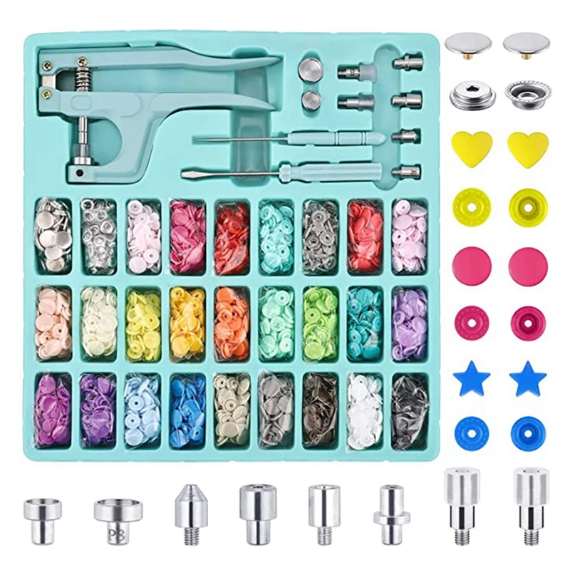 T5 Plastic And Metal Snap Buttons With Snaps Pliers Set,Colorful Round,With  Metal Snap Buttons For Clothes Sewing,Bibs - AliExpress