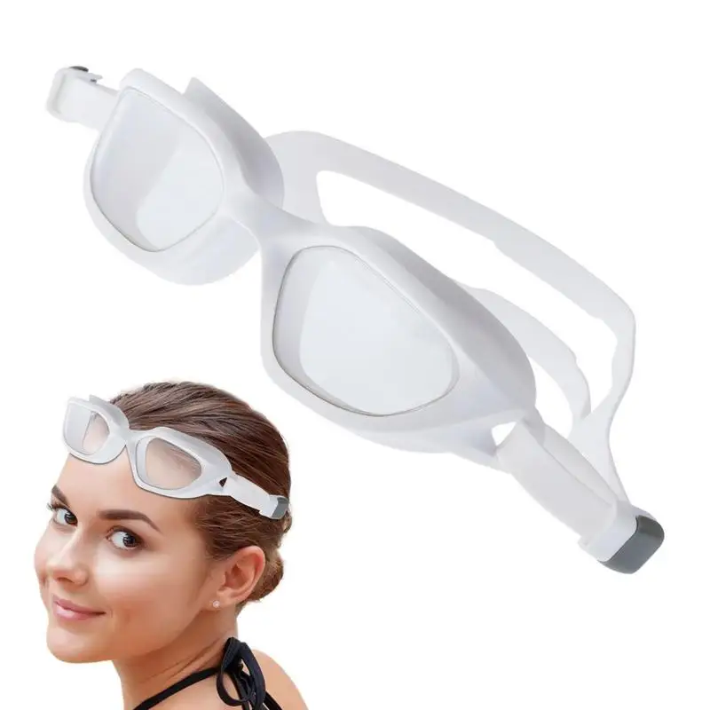 

Swim Goggles Water Goggles Pool Goggles 3D Suction Cup Design Wide Angle 180 Degrees Good Anti-Fog Effect Nose Bridge Design