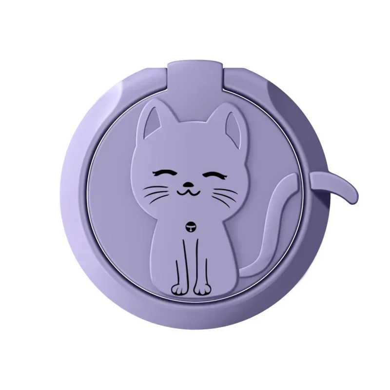 Adorable Cartoon Cat Phone Ring Holder and Stand - Cute Mobile Accessory