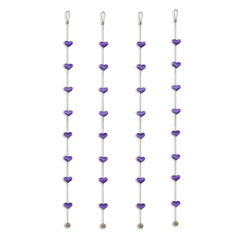 1.5M Magnetic Photo Rope Cable Wire 8 Pcs Heart Magnet Postcard Hanging String Wedding Wall Photo Display Holder Decorations photo frame