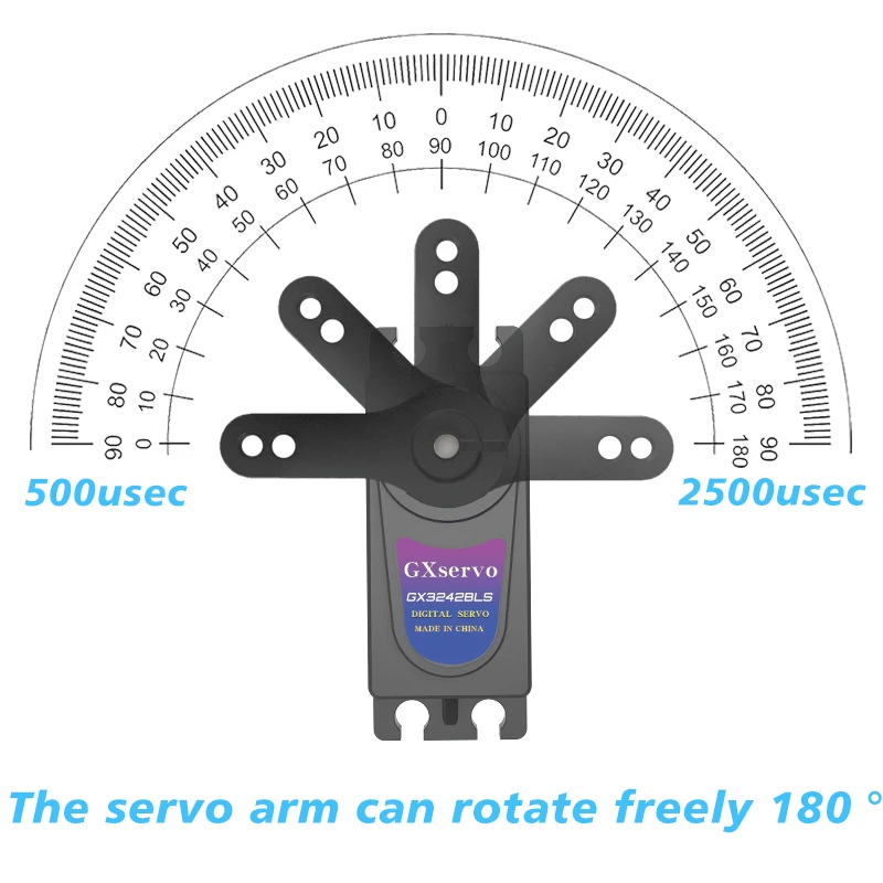 Servo numérique sans balais 42KG GXservo QY3242BLS pour RC 1/8 1/10 1/12