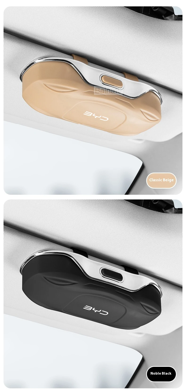 Auto-Brillenbox, Sonnenblende, Brillenhalter für BYD Dolphin Atto 3 Seal Tang Yuan Song Plus 2025, stoßfeste Brillenaufbewahrung – Detail 15