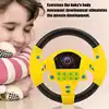 Eletric Simulation Steering Wheel Toy with Light Sound Baby Kids Musical Educational Copilot Stroller Steering Wheel Vocal Toys 1