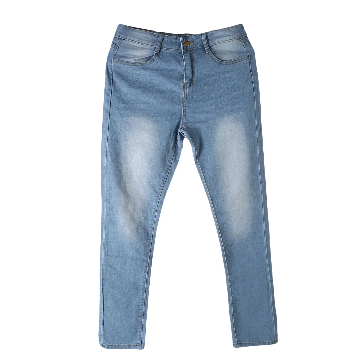 2023 New Autumn and Winter Casual Fashion Slim Bag Hip Pencil Jeans Skinny Slim Blue Plus Size Women's Jeans