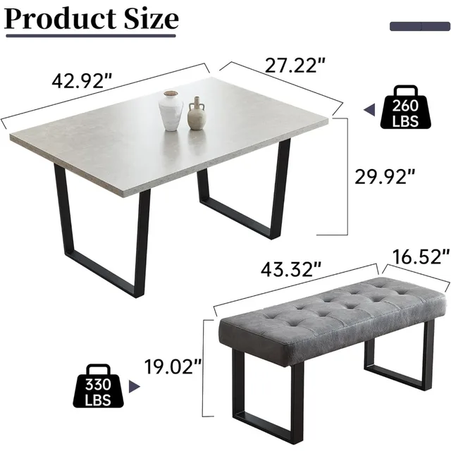 3-Piece Dining Table Set 2