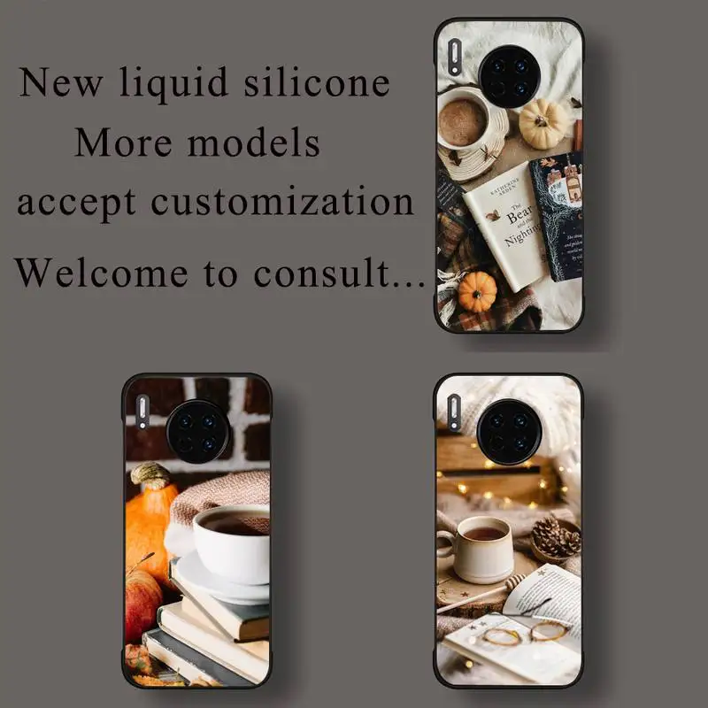 Custodia Per Telefono Coffee Book Per Huawei Honor Mate 30 40 50 20 8 70 5 9 10 Pro P X I S Y Lite Nova