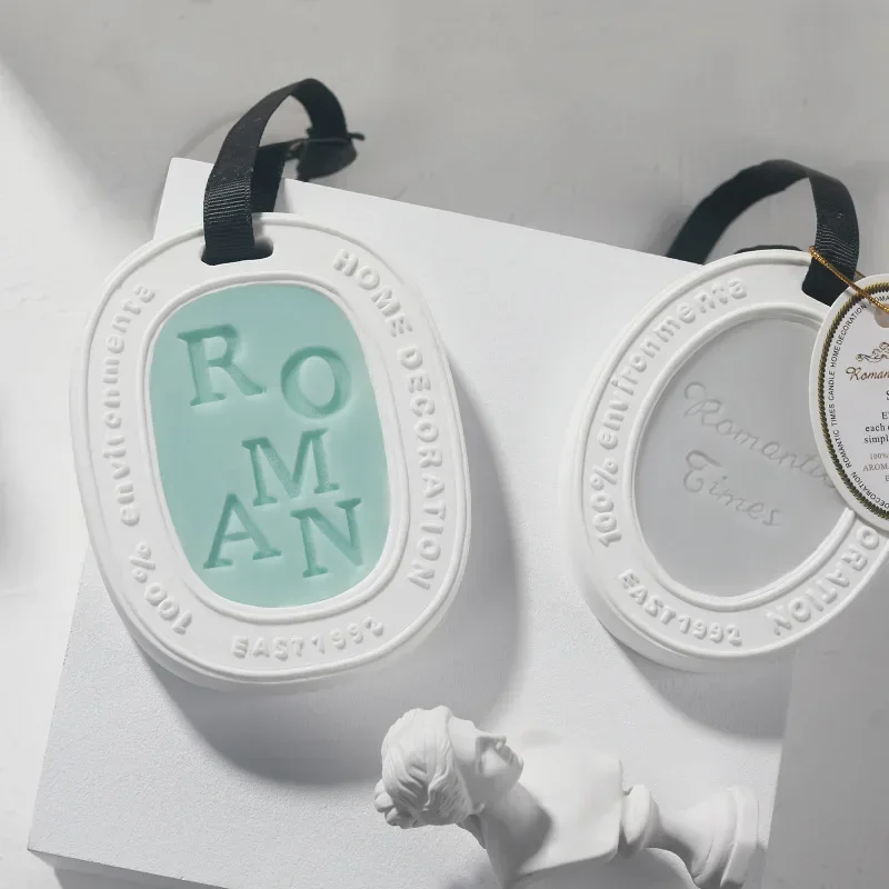 Camellia Aromatherapy Gypsum Wax Tablets Wardrobe Deodorant Car Pendant Solid Balm Aromatic Air Freshener Lasting Fragrance Gift