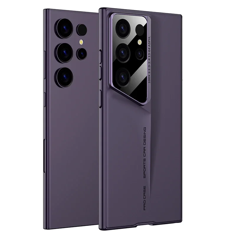 Ultrathin Mecha Blade Hard PC Matte Shockproof Phone Case with Lens Protection
