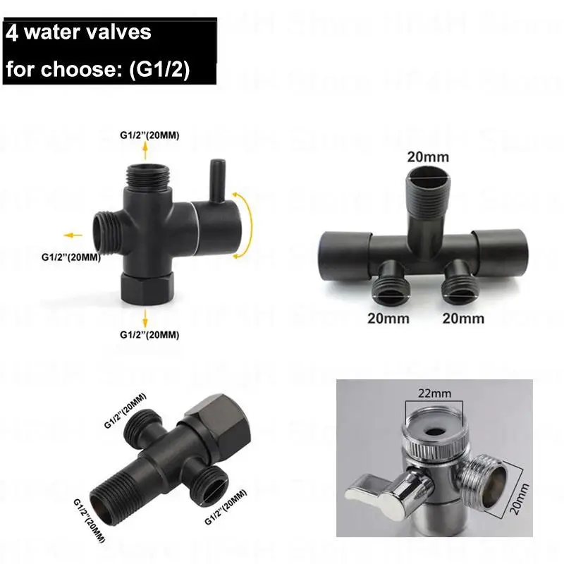 black Stainless Steel Toilet Bidet Sprayer Anal ass Shower Head Clean washer muslim water hose Kit ducha wc Bathroom accessories