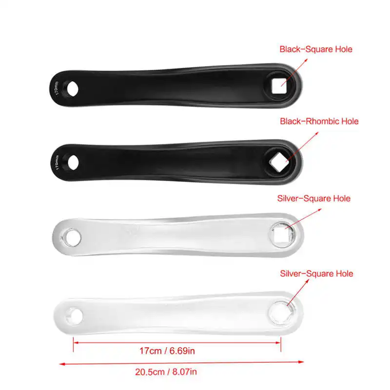 Bike Crank Arm 170mm Mountain Bike Left Side Square Rhombus Hole Crankset Road Left bike crank bike crankset bicycle parts