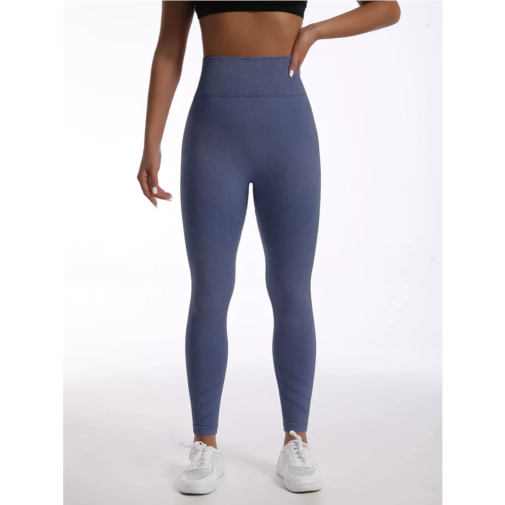 Washed Women Seamless Hip Lifting Slim Sports Leggings High Waist Tights Fitness Legging Push Up Workout Yoga Pants Gym Clothing