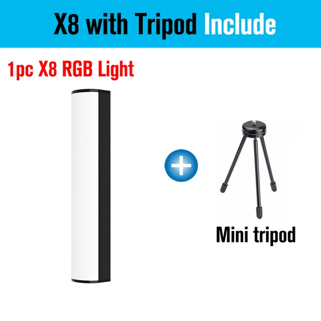 Sokani X8 X15 X25 RGB LED Video Light Handheld Light Tube Stick Soft Lighting APP Remote Control for TikTok YouTube Vlog Studio 9