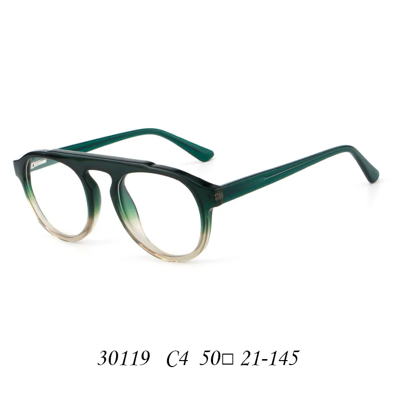 VCKA Mode Acetat Myopie Brillengestell Pilot Frauen Männer Vintage Optik Luxus Brillen verschreibungspflichtige Brillen -0,50 bis -10 – Detail 8