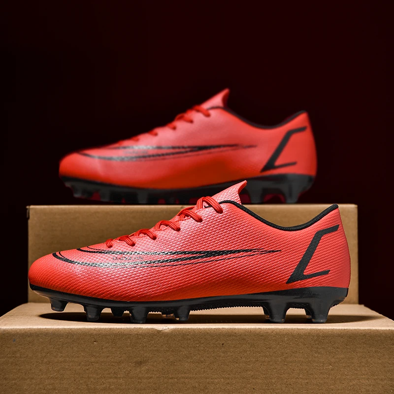 Soccer Shoes Football Boots Outdoor TF FG Outsole Unisex Breathable Non-Slip Low Ankle Futsal
