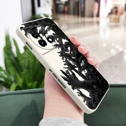 Devil Hand Liquid Silicone Phone Case Cover for OnePlus 13 5G (White)