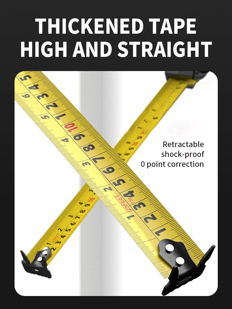 Wear-resistant Steel Tape Measure Measuring tools Anti-corrosion Retractable Ruler Woodworking Ruler Measuring Tools