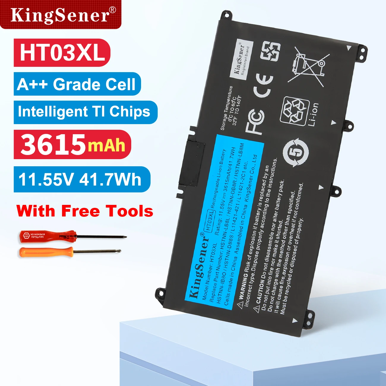 KingSener HT03XL Battery For Pavilion HP 14-CE0025TU 14-CE0034TX 15-CS0037T 250 255 G7 HSTNN-LB8L L11421-421 HSTNN-LB8M/DB8R