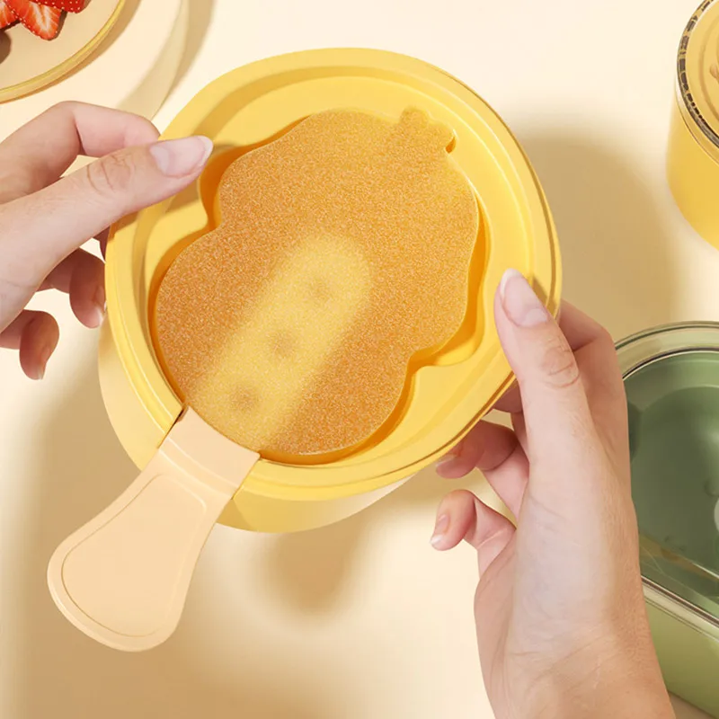 Houseeker Cartoon Ice Cream Mold With Sticks Summer Ice Cube Moulds DIY Handmade Popsicle Tools