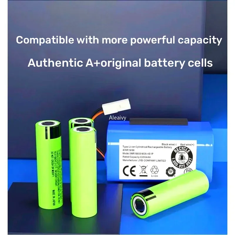 

Original 2600mAh 14.4v Replacement Battery for Xiaomi Mijia Mi Robot Vacuum-Mop Essential G1 MJSTG1 SKV4136GL NCR18650B 3400mAh